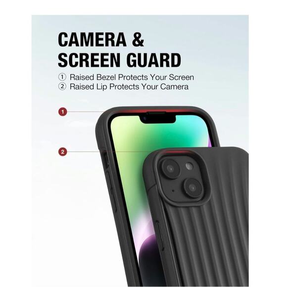 RAPTIC Clutch iPhone 14 Case Military Grade 10ft Drop Protection 6.1 in Black S6 - Picture 4 of 8